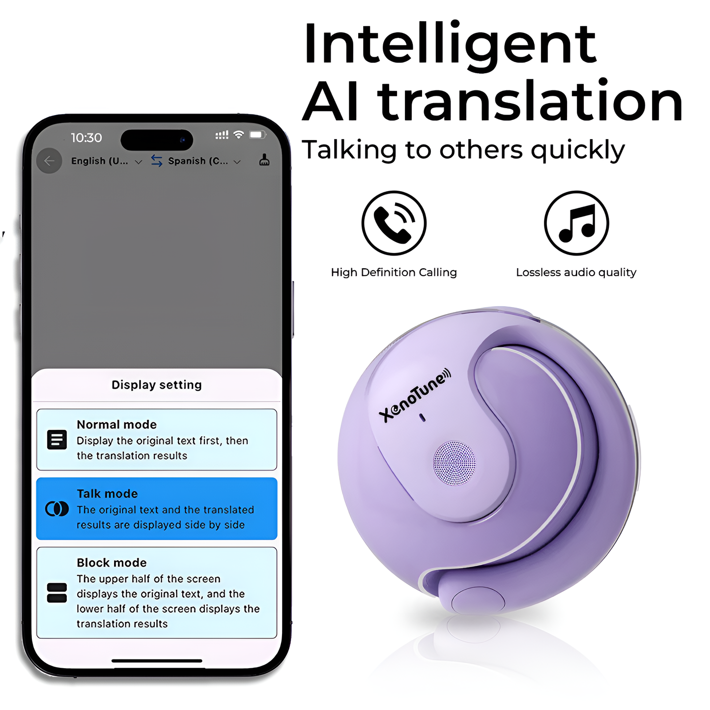 Xenotune Buds Real Time AI Translation Earbuds
