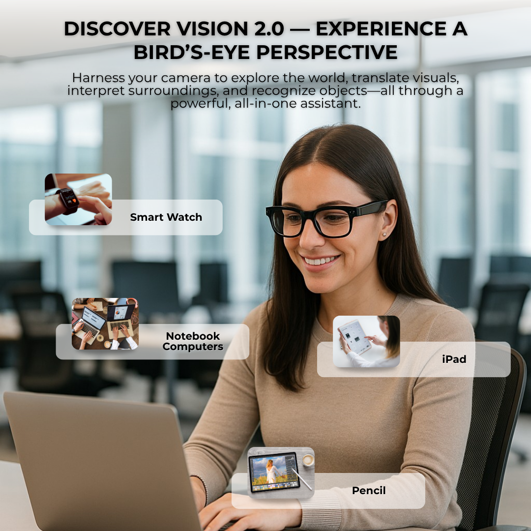 Eyverra™ ProSight Real Time AI Translation Hands-Free Communication